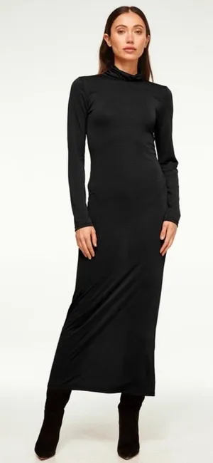 MISA Los Angeles‎ LIV Dress Long Sleeve Mock-neck Midi Women’s Size S thumbnail 1