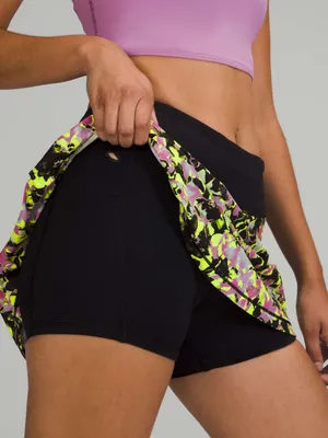 Lululemon • Pace Rival Mid-Rise Skirt Inflected Highlight Yellow Multi / Black thumbnail 7