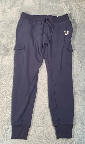True religion Navy Jogger cargo Pants with Logo medium thumbnail 1