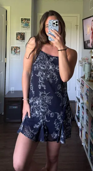 Trixxi Dress Floral Blue Mini Women’s thumbnail 1