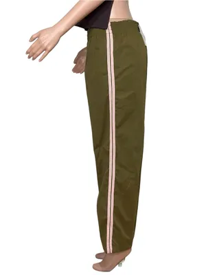 WITH JÉAN Romeo Track Pants, Khaki/Pink, Small thumbnail 4