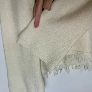Anthropologie Akemi Kin Wool Alpaca Turtleneck Sweater Sz Small Fringe Trim thumbnail 9