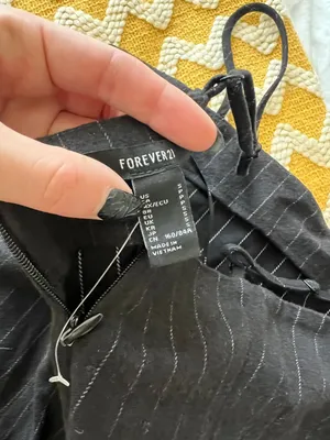 Forever 21 Black Pin Striped Mini Dress thumbnail 9