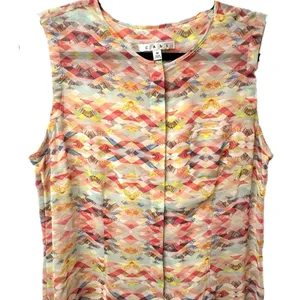 Cabi By Anthropologie‎ Top Avery Southwestern Button Down Medium Blouse thumbnail 7
