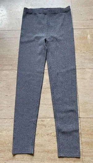 Alexander Wang Premium‎ Knit Pants Heather Grey Casual Loungewear size S thumbnail 1