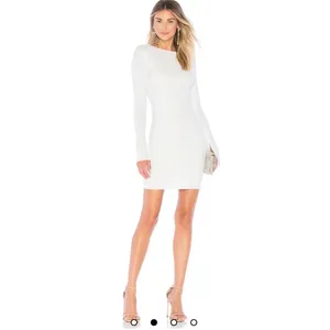 Katie May Glisten Ivory White‎ Open Back Long Sleeve Mini Dress XS Bridal Party thumbnail 10
