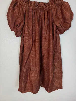 Sézane Tamara Dress in Bronze size 34 US 2 NEW $245 thumbnail 12