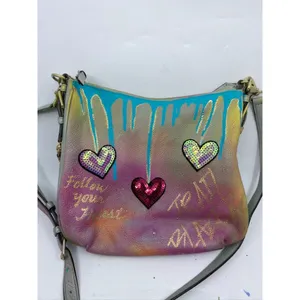 KATE Spade Customized Graffiti Blue Purple Yellow thumbnail 4