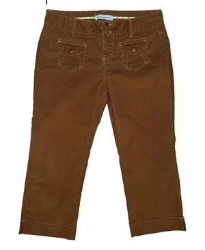 Y2K Aéropostale Corduroy Pants 9/10 Early 2000s Straight Leg Low Rise‎ Capri thumbnail 1