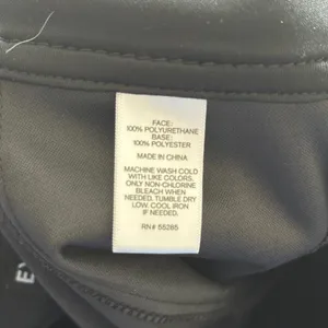 Express Faux Leather Off Center Zip Black Mini Skirt (Size 4) thumbnail 6