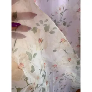 NWT Lulus Chic Preciousness Lavender Floral Organza Bustier Maxi Dress Gala XS thumbnail 4