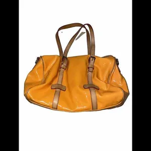 Dooney & Bourke Mustard Shoulder Bag‎ Patent Leather 12x9x3.5” thumbnail 2