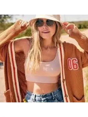 Aerie Cardigan Size S (22”Pit to Pit) Pumpkin thumbnail 5