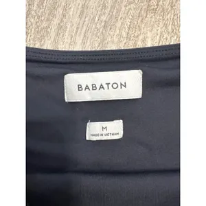 Babaton Contour Square Neck Long Sleeve Bodysuit Taupe & Black Tube Top Medium thumbnail 10