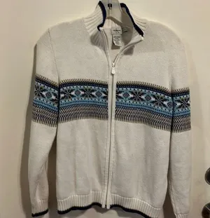Zippered cardigan. Calvin Klein. Medium. Like new thumbnail 1