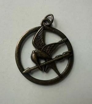 Hunger Games Medallion circa 2010s Bronze color. Hunger Games. thumbnail 1