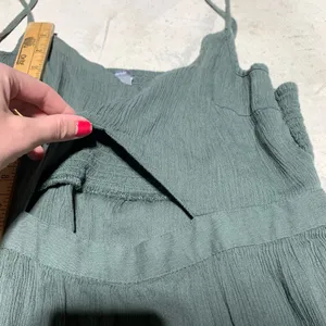 Aerie Forest Green Maxi Dress with cutout thumbnail 7