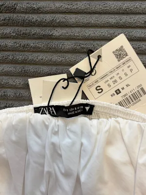 ZARA White Strapless Top thumbnail 3