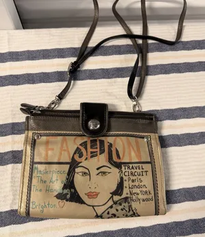 Brighton Fashionista Travel Circuit Organizer Crossbody Wallet Purse Rare thumbnail 1