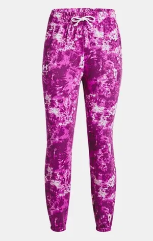 NWT Women's Under Armour Rival Terry Printed Joggers Pant XL thumbnail 3