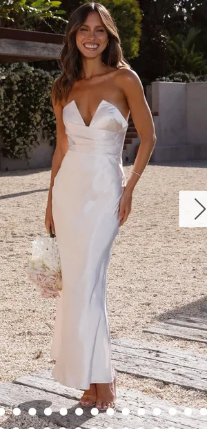 Billy J Valerie Dress Strapless Champagne thumbnail 1