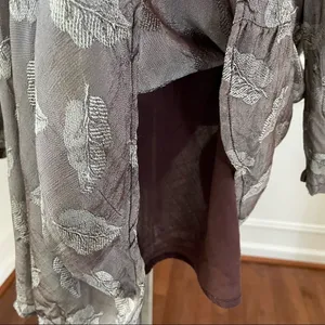 Vintage 90s Funhouse NYC Steampunk Dark Academia Schoolgirl Brown Leaf Dress S thumbnail 8
