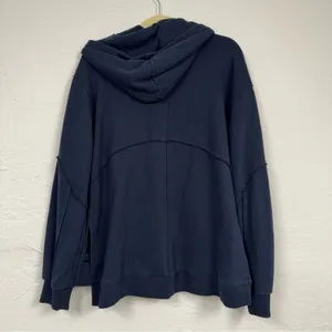 Sweaty Betty Navy Blue Oversized Hoodie Sweatshirt Women’s 8 Exposed Seams thumbnail 12