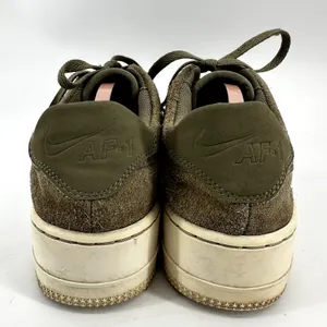 Nike Air Force 1 Sage Low Sneakers Suede Platform Trooper Phantom Green 9 thumbnail 5