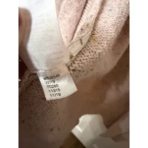 Loft Pink Confetti‎ Fleck Open Front Cardigan Sweater Large 526349 Cotton Blend thumbnail 6