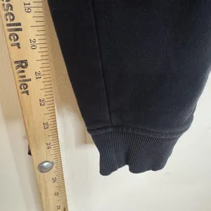 Gymshark Jogger Pants Medium Black Fleece Sweatpants‎ Drawstring Cuffed thumbnail 7
