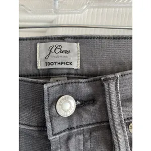 J.Crew Toothpick Skinny Jeans Womens Size 26 Grey Stretch Denim Mid Rise Pants thumbnail 4