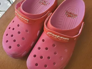 Red And Pink Crocs Slip-On Shoes Size 8 Mens And 10 Womens thumbnail 1