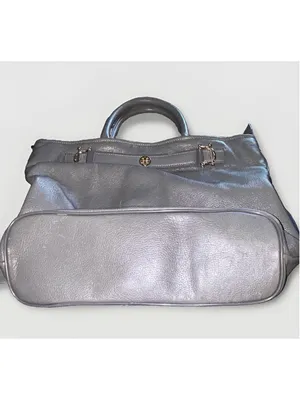 Tory Burch Large Leather Horsebit Jaden Tote Elephant thumbnail 3
