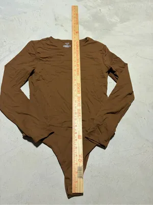 Nuuds Long Sleeve Brown Bodysuit small thumbnail 5