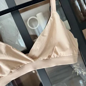 SKIMS Fits Everybody crossover bralette bra sand nude beige vneck thumbnail 6