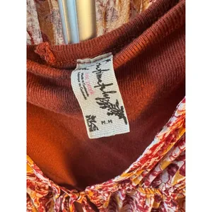 Free People Lorriane Tiered Kimono with Bonus Tank Small Boho Hippie Flowy NWOT thumbnail 7