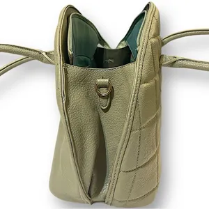 Bowler Style Bag•Bag•Shoulder Bag•Purse•Tote•Olive Green•Vintage Boutique Style thumbnail 7