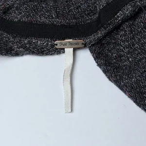 Free People TGIF High Low Oversized Marled Cardigan Sweater Small Slouchy Gray thumbnail 5