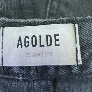 Agolde Women's Black High Waisted Relaxed Fit Straight Leg Denim Jeans Size S thumbnail 4