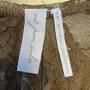 1324 | Out From Under Sheer Floral Lace Open Back Bodysuit‎ Bronze Womens M thumbnail 5