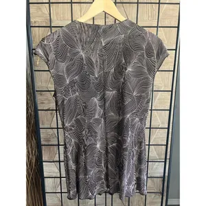 Connected Womens 2 Piece Pant Set Sz 6 Brown V Neck Cap thumbnail 4
