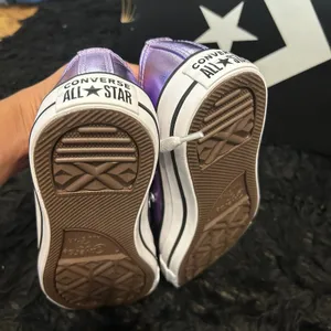 CONVERSE all Star purple metallic lace up shoes sneakers women’s new thumbnail 3