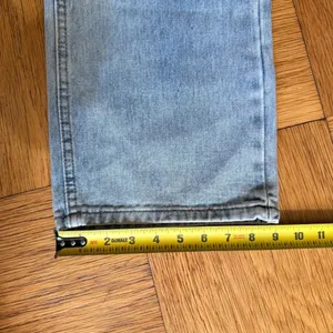 Unbranded Vintage High Rise Wide Leg Jeans 26x29.5 Actual Light Wash 100% Cotton thumbnail 11