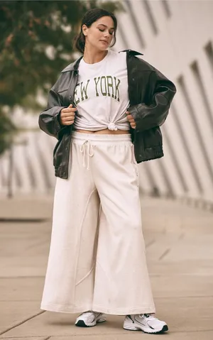 Anthropologie Daily Practice Pants Neutral thumbnail 1
