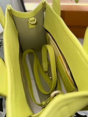 Marc Jacobs RARE Neon Lime Pebbled Leather Tote thumbnail 5