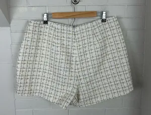 NWT Dolce Cabo White Tweed Knit Mini Skort Size XL thumbnail 13