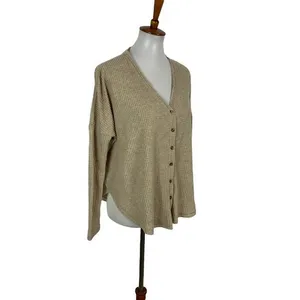 Out From Under Cardigan Tan XS Long Sleeve Cozy Cottagecore thumbnail 4