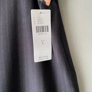Anthropologie‎ Sanctuary sz L black pin stripped dress pants thumbnail 7