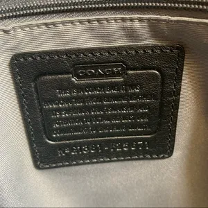 Coach‎ Cora Peyton Black Saffiano Leather Domed Satchel thumbnail 10