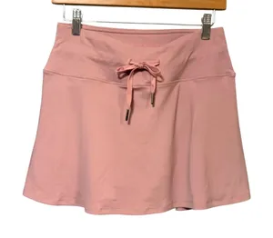 Leapstride Women Pink Athletic Skort Built-in Shorts Drawstring Size S NWT thumbnail 1